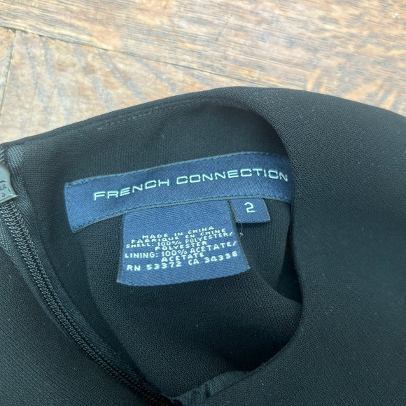 French Connection Midi Black Racerback Pencil Dress - Picture 2 of 2